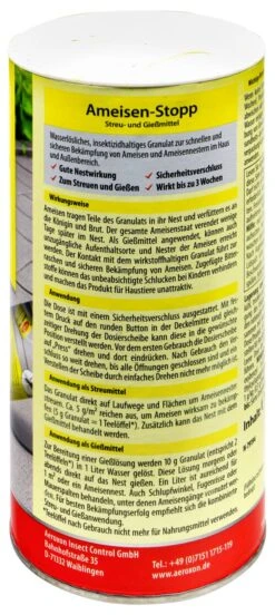 Aeroxon Ameisen-Stopp Streu- Und Gießmittel - 0,3 Kg 5 Aeroxon Ameisen-Stopp Streu- Und Gießmittel - 0,3 Kg -Gartenbedarf Geschaft Aeroxon20Ameisen Stopp 35206 H01