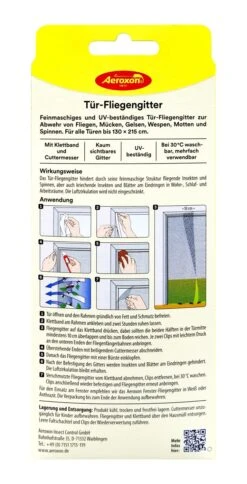 Aeroxon Tür-Fliegengitter - 2 Stück 5 Aeroxon Tür-Fliegengitter - 2 Stück -Gartenbedarf Geschaft Aeroxon20Tuer20Fliegengitter 35560 H01