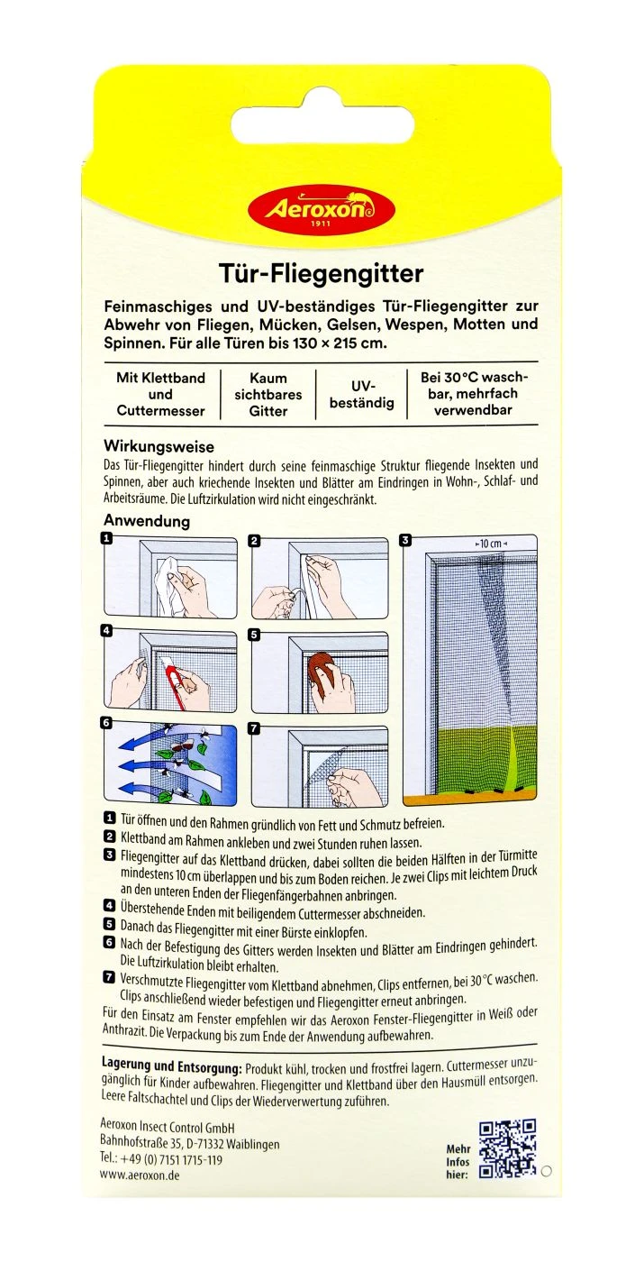 Aeroxon Tür-Fliegengitter - 2 Stück 3 Aeroxon Tür-Fliegengitter - 2 Stück – Bild 3