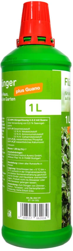 Blumendünger Mit Guano - 1 L -Gartenbedarf Geschaft Blumenduenger20mit20Guano2035112 H02