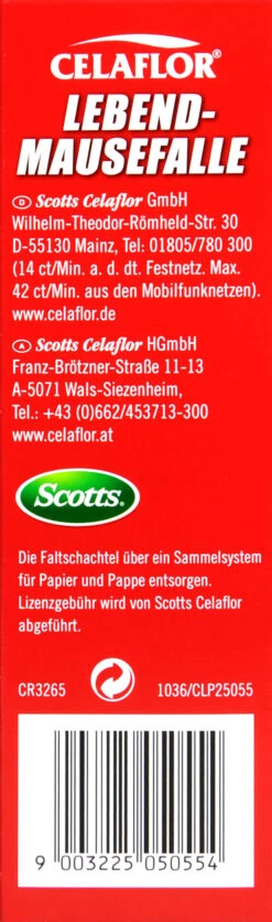 Celaflor Lebend Mausefalle -Gartenbedarf Geschaft Celaflor20Lebend20Mausefalle 35307 L01