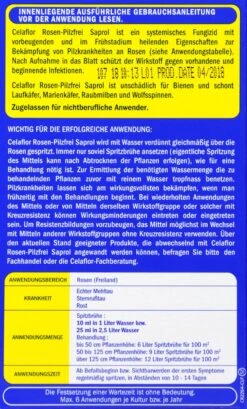 Celaflor Rosen-Pilzfrei Saprol - 100 Ml -Gartenbedarf Geschaft Celaflor20Rosen Pilzfrei20Saprol 32126 H01