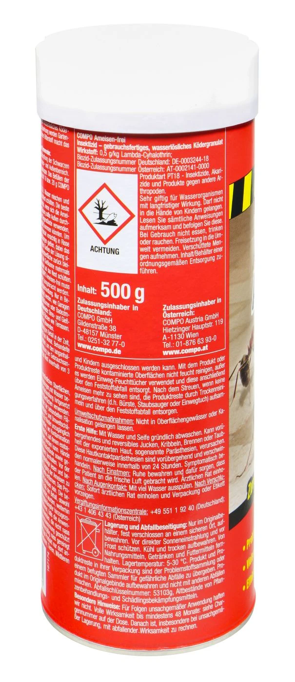 Compo Ameisen-frei - 0,5 Kg 2 Compo Ameisen-frei - 0,5 Kg – Bild 2