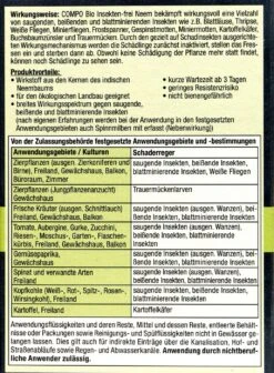 Compo Bio Insekten-frei Neem - 30 Ml 6 Compo Bio Insekten-frei Neem - 30 Ml -Gartenbedarf Geschaft Compo20Bio20Insekten frei20Neem 31224 H01