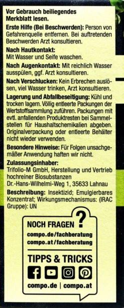 Compo Bio Insekten-frei Neem - 30 Ml 7 Compo Bio Insekten-frei Neem - 30 Ml -Gartenbedarf Geschaft Compo20Bio20Insekten frei20Neem 31224 L01