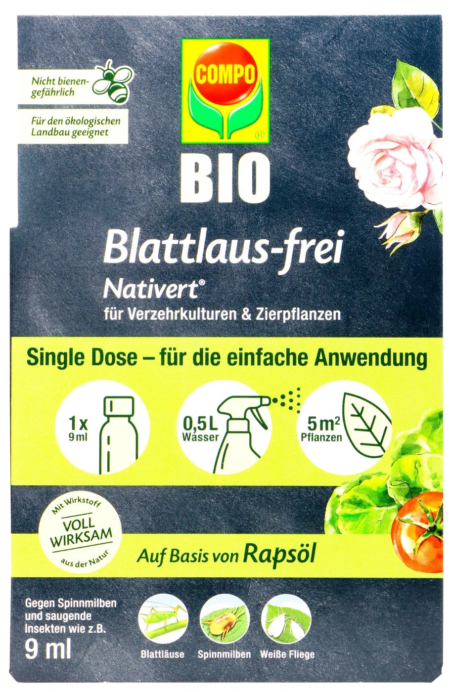 Compo Bio Nativert Blattlaus-Frei - 9 Ml 1 Compo Bio Nativert Blattlaus-Frei - 9 Ml