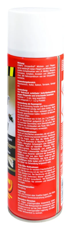 Compo Chrysanthol Mücken-und Fliegenspray - 0,5 L 5 Compo Chrysanthol Mücken-und Fliegenspray - 0,5 L -Gartenbedarf Geschaft Compo20Chrysanthol20Muecken und20Fliegenspray 32342 H01