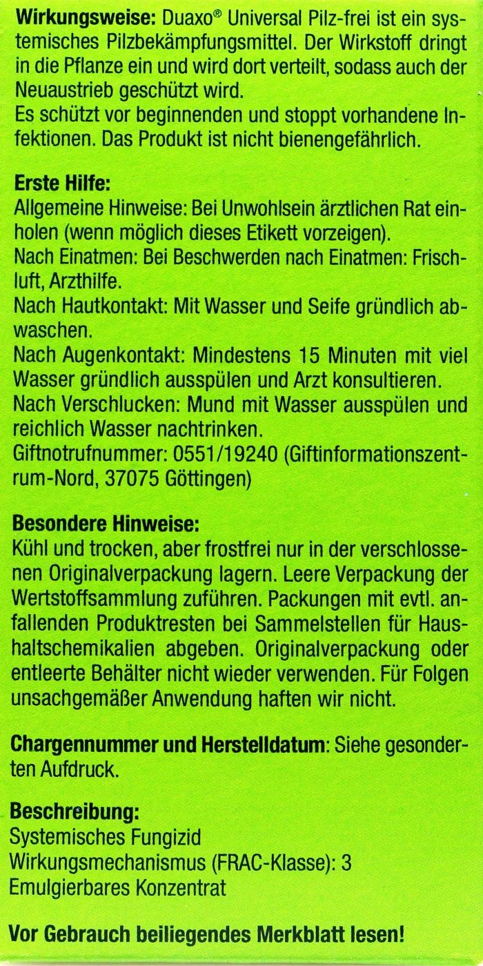 Compo Duaxo Universal Pilz-frei - 75 Ml 3 Compo Duaxo Universal Pilz-frei - 75 Ml – Bild 3