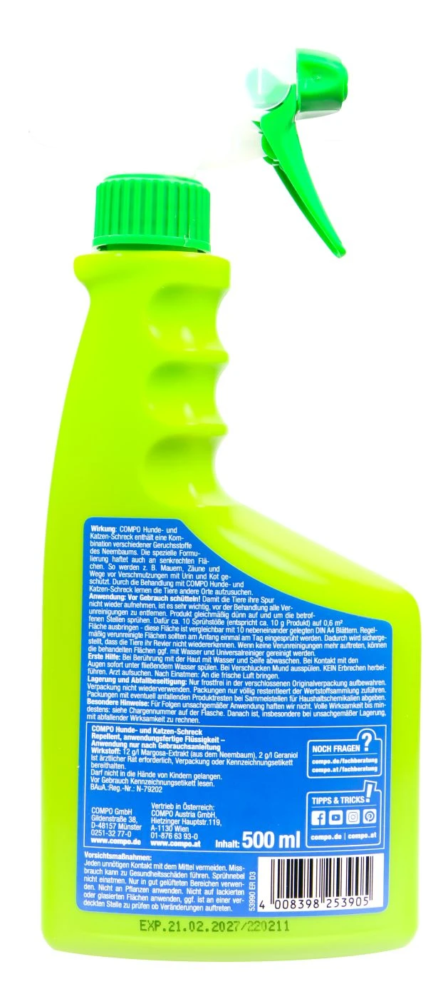 Compo Hunde- Und Katzenschreck - 0,5 L 2 Compo Hunde- Und Katzenschreck - 0,5 L – Bild 2