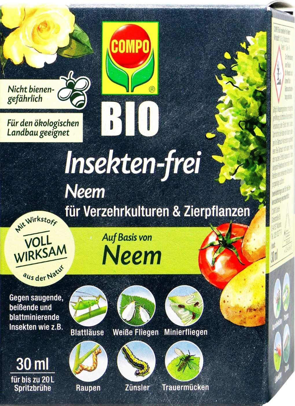 Compo Bio Insekten-frei Neem - 30 Ml 1 Compo Bio Insekten-frei Neem - 30 Ml