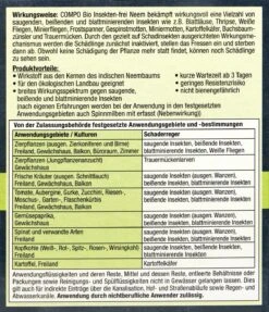 Compo Bio Insekten-frei Neem - 75 Ml -Gartenbedarf Geschaft Compo20Insektenfrei20Neem 31226 H01