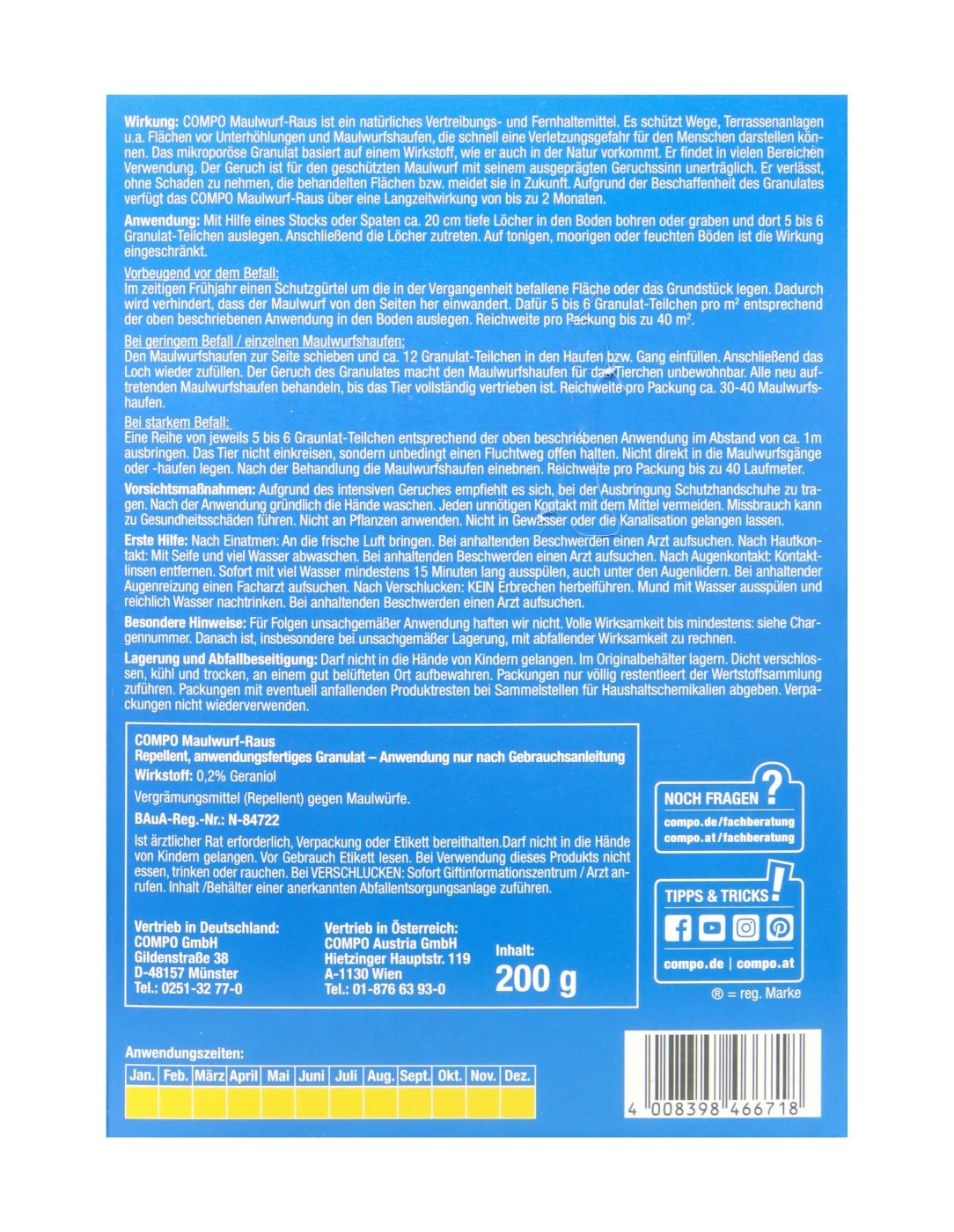 Compo Maulwurf-Raus - 200 G 2 Compo Maulwurf-Raus - 200 G – Bild 2