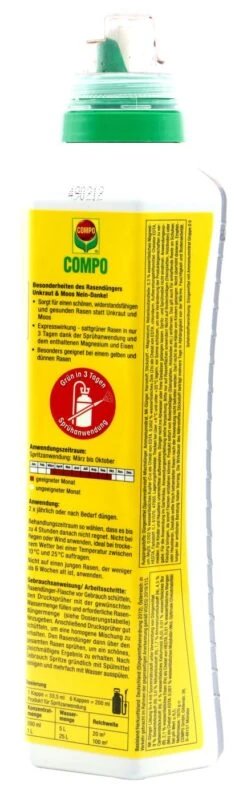 Compo Rasendünger Unkraut & Moos Nein Danke! - 1,3 L -Gartenbedarf Geschaft Compo20Rasenduenger20Unkraut20und20Moos20Nein20danke201320l 33630 H02