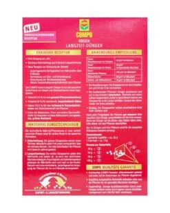 Compo Rosen Langzeit-Dünger - 0,85 Kg 6 Compo Rosen Langzeit-Dünger - 0,85 Kg -Gartenbedarf Geschaft Compo20Rosenduenger 31829 H01