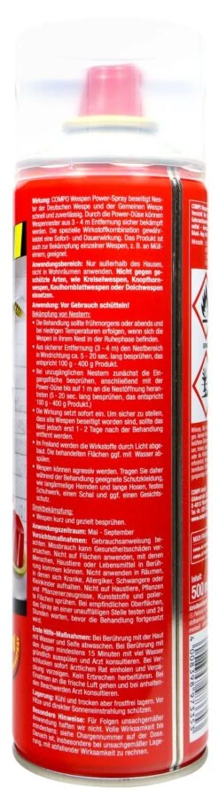 Compo Wespen Power-Spray - 0,5 L -Gartenbedarf Geschaft Compo20Wespen20Power20Spray 31432 H01