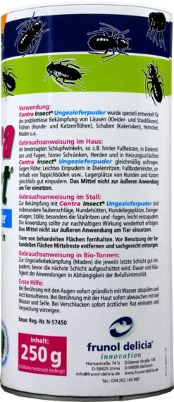 Contra Insect Ungezieferpuder - 250 G -Gartenbedarf Geschaft Contra20Insect20Ungezieferpuder 39178 H01