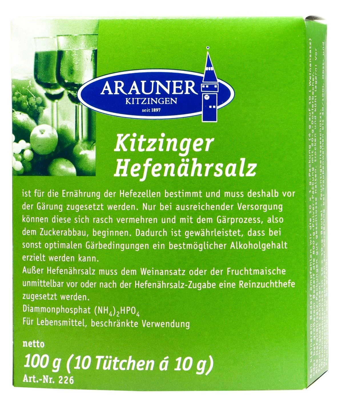 Kitzinger Hefenährsalz - 100 G 2 Kitzinger Hefenährsalz - 100 G – Bild 2