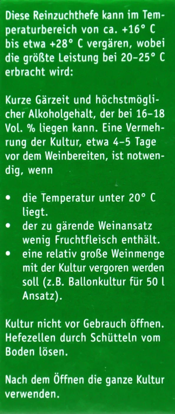 Kitzinger Reinzucht-Hefe Malaga - 20 Ml 4 Kitzinger Reinzucht-Hefe Malaga - 20 Ml – Bild 4