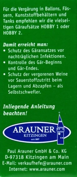 Kitzinger Reinzucht-Hefe Steinberg - 20 Ml -Gartenbedarf Geschaft Kitzinger20Reinzuchthefe 15109 H01