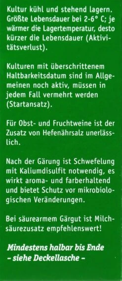 Kitzinger Reinzucht-Hefe Bordeaux - 20 Ml -Gartenbedarf Geschaft Kitzinger20Reinzuchthefe 15123 R01