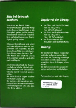 Kitzinger Hefenährsalz - 800 G -Gartenbedarf Geschaft Kitzinger Hefenaehrsalz 15337 R01