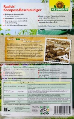 Neudorff Radivit Kompost-Beschleuniger - 1 Kg -Gartenbedarf Geschaft Neudorff20Radivit20Kompost Beschleuniger 42147 H01