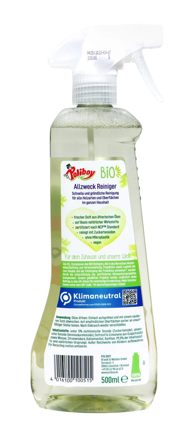 Poliboy Bio Allzweckreiniger - 500 Ml 2 Poliboy Bio Allzweckreiniger - 500 Ml – Bild 2