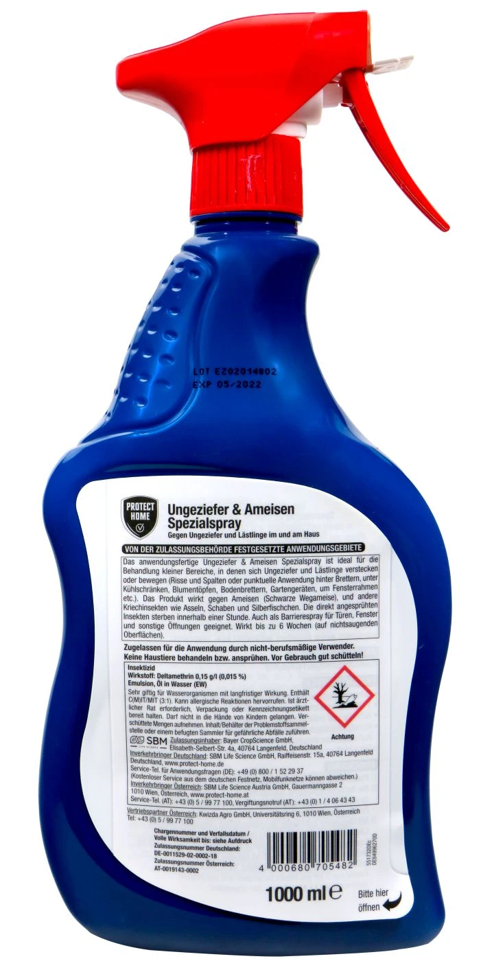 Protect Home Ungeziefer & Ameisen Spezialspray - 1 L 2 Protect Home Ungeziefer & Ameisen Spezialspray - 1 L – Bild 2