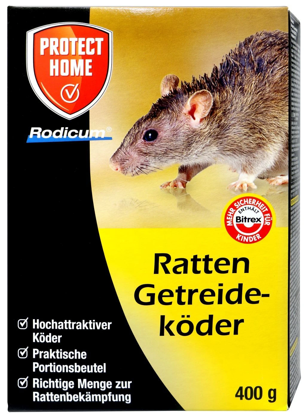 Protect Home Ratten Getreideköder - 0,4 Kg 1 Protect Home Ratten Getreideköder - 0,4 Kg
