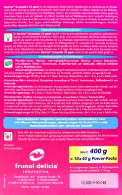 Delicia Ratron Granulat Power-Packs - 0,4 Kg 7 Delicia Ratron Granulat Power-Packs - 0,4 Kg -Gartenbedarf Geschaft Ratron20Granulat20Power20Packs 36211 H01