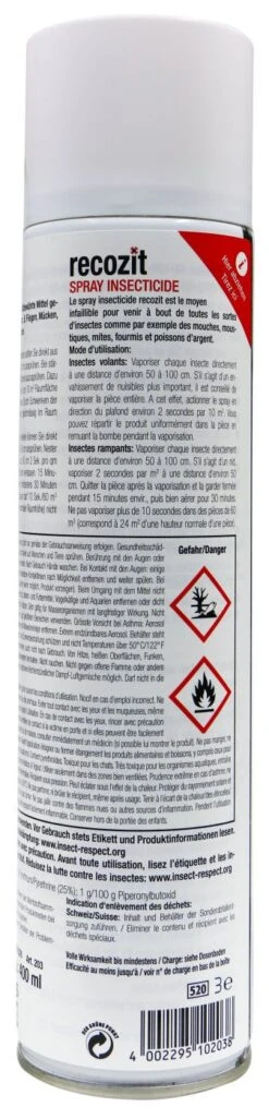 Recozit Insektenspray - 0,4 L -Gartenbedarf Geschaft Recozit20Insekten20Spray 37262 H02