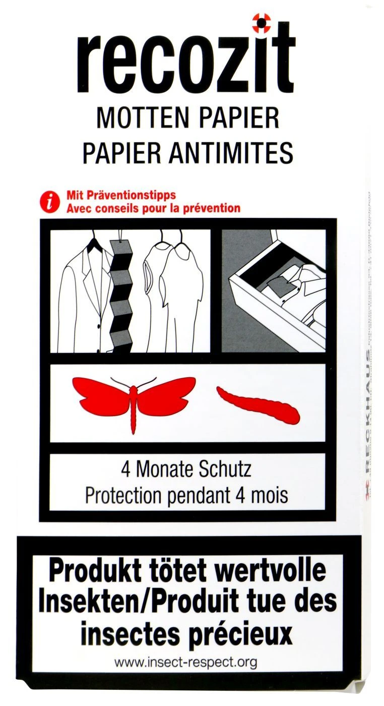 Recozit Mottenpapier - 2 Stück 1 Recozit Mottenpapier - 2 Stück