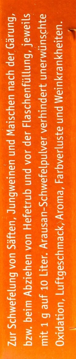 Kitzinger Arausan Schwefel-Pulver - 10 G -Gartenbedarf Geschaft Schwefel Pulver 15138 R01