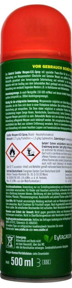 Substral Celaflor Wespen K.O. Spray - 0,5 L 5 Substral Celaflor Wespen K.O. Spray - 0,5 L -Gartenbedarf Geschaft Substral20Celaflor20Wespenspray 35103 H01