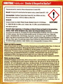 Naturen Bio Zünsler & Raupenfrei XenTari - 20 G -Gartenbedarf Geschaft Substral20Naturen20Zuensler20und20Raupenfrei20XenTari 32501 H01