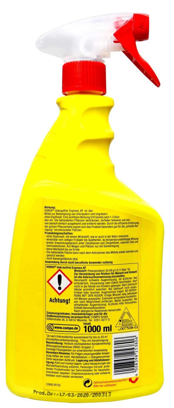 Vorox Unkrautfrei Express AF - 1 L 2 Vorox Unkrautfrei Express AF - 1 L – Bild 2